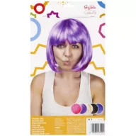 Dodatki do strojów karnawałowych - Arpex Ozdoba karnawałowa peruka Bob granatowa - miniaturka - grafika 1