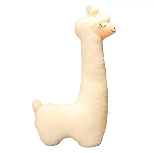 LAMA Pluszak Maskotka Długa Alpaka Biała Poduszka 100 cm - Maskotki i pluszaki - miniaturka - grafika 1
