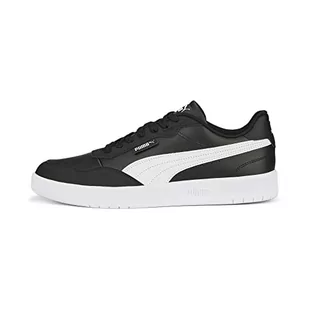 PUMA Męskie trampki Court Ultra Lite, Black White Silver, 46 EU - Trampki męskie - miniaturka - grafika 1