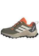 Buty trekkingowe dziecięce - adidas Terrex Ax4r dziecięce buty trekkingowe, unisex, niskie, Olive Strata Wonder Biały Semi Impact Orange, 38 EU - miniaturka - grafika 1