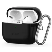 Akcesoria do słuchawek - Etui na słuchawki TECH-PROTECT Silicon Hook do Apple Airpods Pro 1/2 Czarny - miniaturka - grafika 1