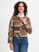 Marynarki i żakiety damskie - Rich & Royal Marynarka damska Kobiety brązowy|różowy|wielokolorowy wzorzysty, S - miniaturka - grafika 1