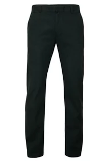 Spodnie męskie - Eleganckie, Męskie Spodnie, 100% BAWEŁNA, Chinosy, Wygodne, Czarne - Chiao - grafika 1