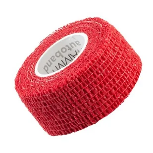 Vitammy Autoband kolor czerwony 2,5cm x 450cm Elastyczny bandaż kohezyjny samoprzylepny - Apteczki i materiały opatrunkowe - miniaturka - grafika 1