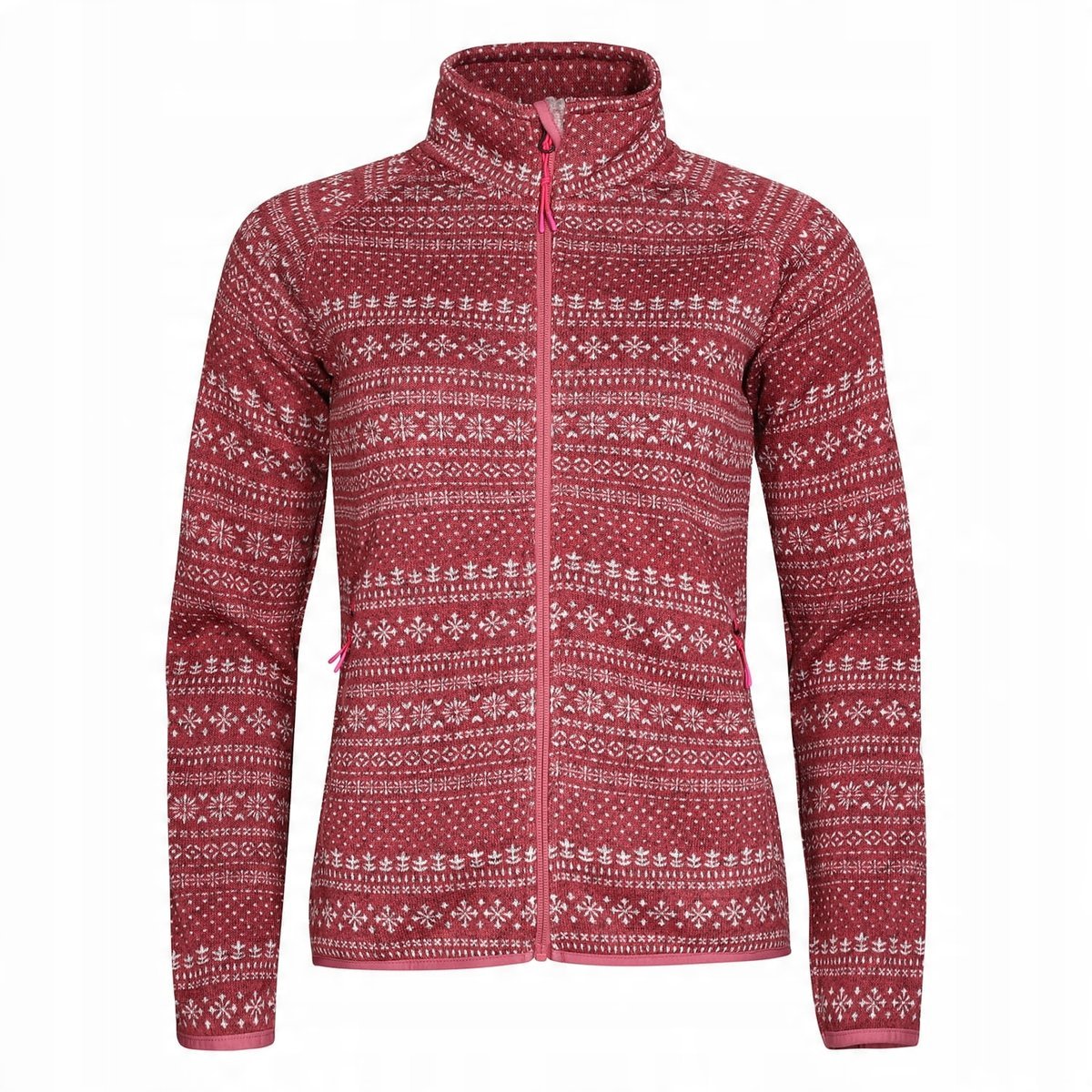 ALPINE PRO Bluza damska polarowa Zega k.bordowy r.L