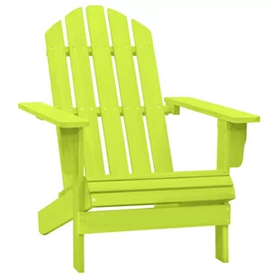 vidaXL Lumarko Krzesło ogrodowe Adirondack, lite drewno jodłowe, zielone! 315876 - Fotele i krzesła ogrodowe - miniaturka - grafika 1