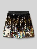 Sukienki i spódniczki dla dziewczynek - Spódnica mini z cekinowym obszyciem model ‘SEQUINS’ - miniaturka - grafika 1