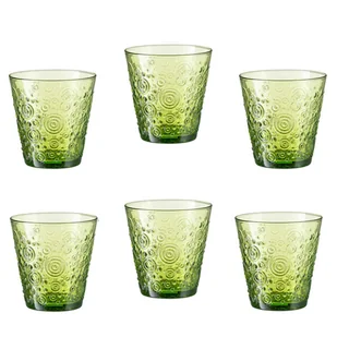 Komplet szklanek zielonych 250 ml 6 sztuk EMPIRE - Szklanki - miniaturka - grafika 1