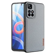 Etui i futerały do telefonów - Dux Ducis Fino etui pokrowiec pokryty nylonowym materiałem Poco M4 Pro 5G niebieski - miniaturka - grafika 1