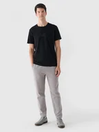 Koszulki sportowe męskie - Męski t-shirt z nadrukiem 4F 4FRAW24TTSHM2299  - czarny - miniaturka - grafika 1