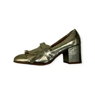 Półbuty damskie - Półbuty damskie wsuwane złote STEVE MADDEN 36 - miniaturka - grafika 1