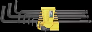 Wera Zestaw kluczy 950 PKL/9 SZ N SB kąt, calowo wykończony, Black Laser, 9-częściowy,  05133180001 05133180001 - Śrubokręty - miniaturka - grafika 1