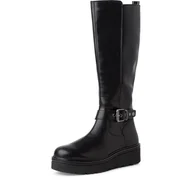 Kozaki damskie - Marco Tozzi Damskie długie buty 2-25685-43 modne kozaki, czarne, 38 EU, czarny, 38 EU - miniaturka - grafika 1
