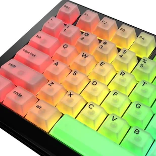 Glorious Glorious Polychroma V2 Keycaps, ANSI Layout US, Polycarbonat, UV-Druck - Transparent - Gadżety dla graczy - miniaturka - grafika 1