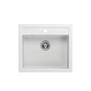 QUADRON Zlewozmywak BILL 110 snow white/elementy stalowe HCQB6054U1_BS* - Zlewozmywaki - miniaturka - grafika 1