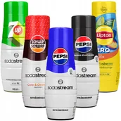 Syropy i koncentraty owocowe - 5x Syrop SodaStream Pepsi, Pepsi MAX,Lipton brzoskwinia, 7UP, schwip - miniaturka - grafika 1
