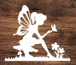 Wróżka na łące- wycinanka z kartonu - Zabawki kreatywne - miniaturka - grafika 1