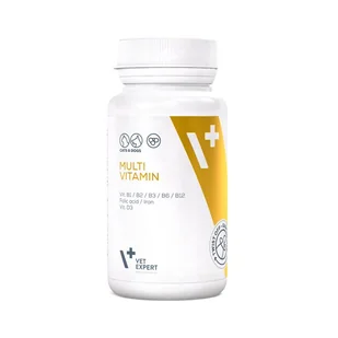 VetExpert Cats & Dogs Multivitamin 30 Capsules - preparat witaminowo-mineralny dla psów i kotów 30 kapsułek Dostawa GRATIS od 99 zł + super okazje - Suplementy i witaminy dla kotów - miniaturka - grafika 2