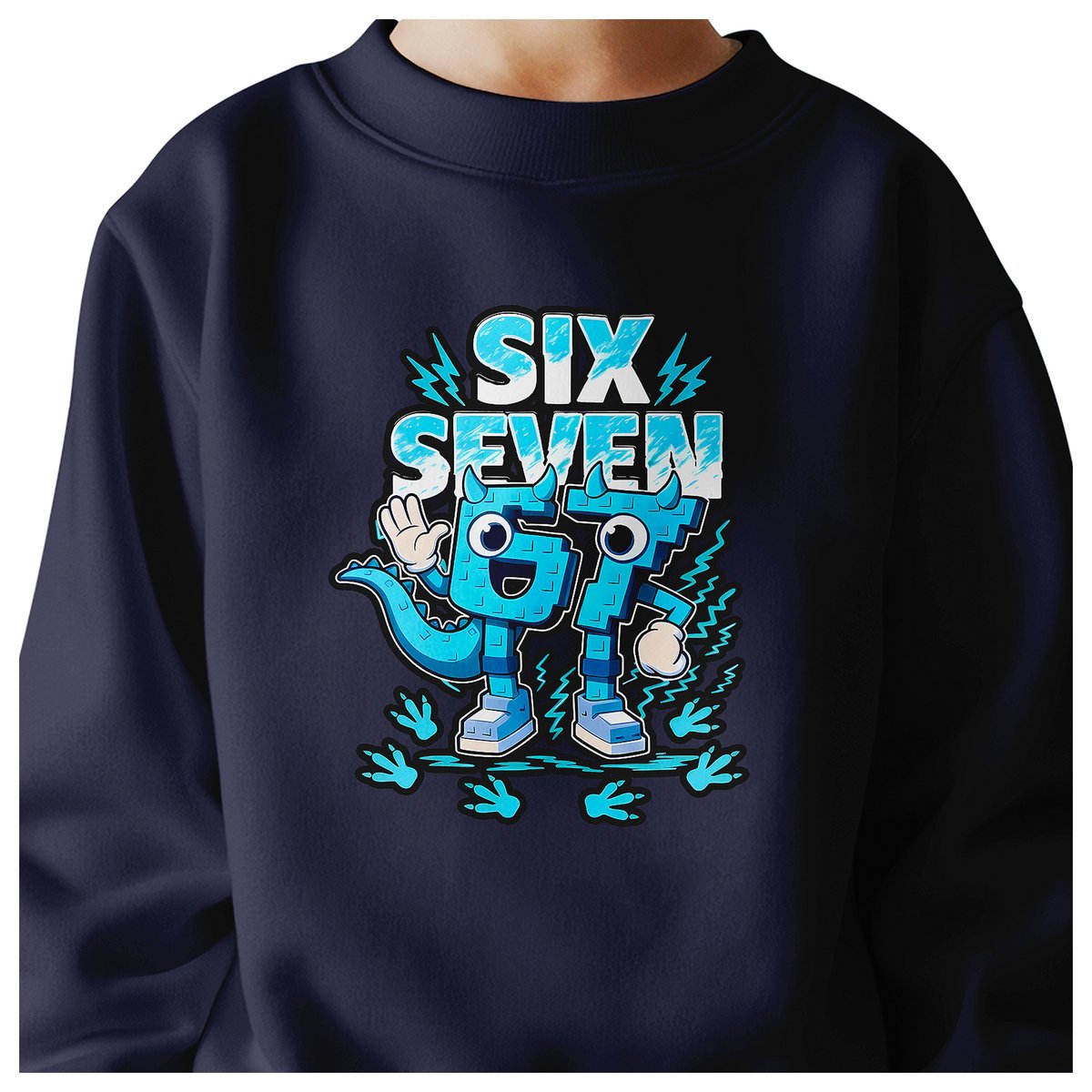 BLUZA DZIECIĘCA 67 SIX SEVEN KLOCKI VIRAL DLA CHŁOPCA DZIEWCZYNKI 146-152