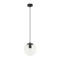 Lampy sufitowe - Klasyczna lampa wisząca z kloszem PND-58867-1S-BK z serii SARPO - miniaturka - grafika 1
