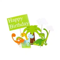 Urodziny dla dorosłych - Dekoracja tortu dinozaury - miniaturka - grafika 1