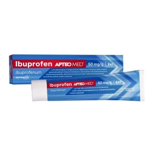 IBUPROFEN Apteo Med żel 50mg/g 100g - Żele i maści lecznicze - miniaturka - grafika 1