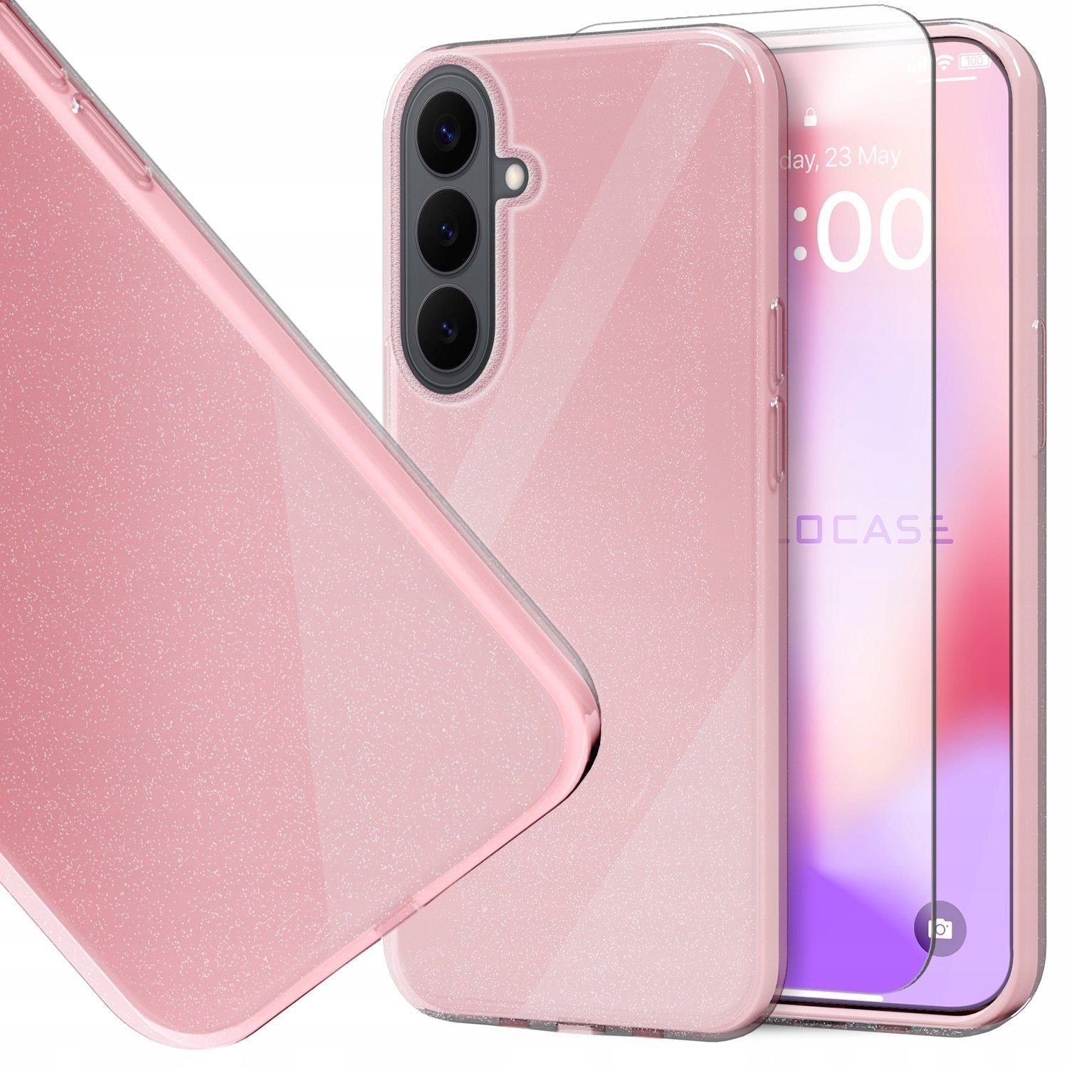 Hello Case Etui do Samsung Galaxy S26 Plus Różowe Silikon Szkło