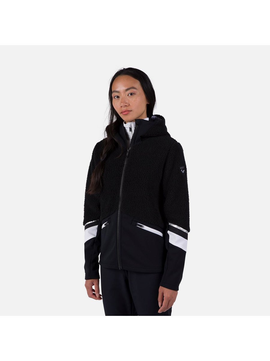 Bluza damska Rossignol W Wispile Fleece Fzh czarny L