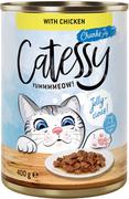 Mokra karma dla kotów - Catessy Kawałeczki w sosie i galarecie, 12 x 400 g - Z kurczakiem w galarecie - miniaturka - grafika 1