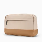 Kosmetyczki, organizery i kuferki - Kosmetyczka Damska Podróżna Duża Pojemna Nylon PUCCINI Beżowa QML005-6A - miniaturka - grafika 1