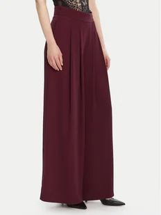 Rinascimento Spodnie palazzo CFC0125495003 Bordowy Wide Leg - Spodnie damskie - miniaturka - grafika 1