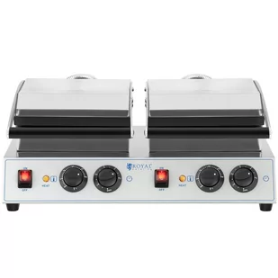 Gofrownica prostokątna podwójna na 4 gofry belgijskie 2 x 1500 W - Akcesoria gastronomiczne - miniaturka - grafika 5