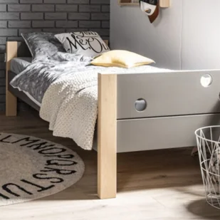 Łóżko 90x200 szare Funflex - Łóżka dla dzieci i młodzieży - miniaturka - grafika 1