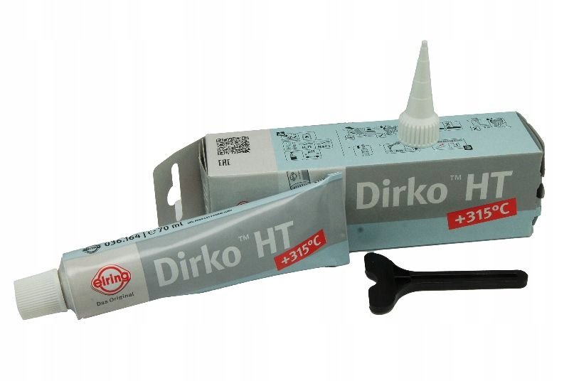 Dirko Elring Silikon Ht szary masa uszczelniająca