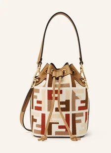 Fendi Torba Worek Mon Tresor Mini beige - Torebki damskie - miniaturka - grafika 1