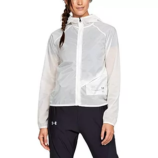 Kurtki damskie - Under Armour Damska kurtka UA Qualifier Storm Packable biały biały M 1326558-112 - grafika 1