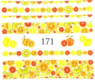 Naklejki wodne na paznokcie - nr 171 - Ozdoby do paznokci - miniaturka - grafika 1