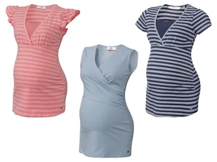 bellybutton T-shirt/ top ciążowy i do karmienia damski, z bawełny - Bluzki ciążowe - miniaturka - grafika 1