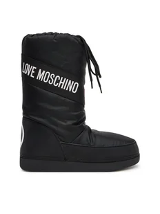 LOVE MOSCHINO Śniegowce JA24032G0NISA000 Czarny - Śniegowce damskie - miniaturka - grafika 1