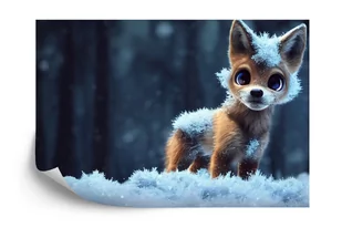 SK Fototapeta Red Fox In The Snow emix - Fototapety - miniaturka - grafika 1
