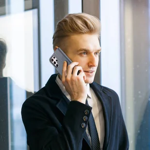 Dux Ducis Hivo skórzane etui z klapką pokrowiec ze skóry naturalnej portfel na karty i dokumenty Samsung Galaxy S22 Ultra niebieski - Etui i futerały do telefonów - miniaturka - grafika 7