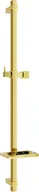 Akcesoria łazienkowe - Mexen DQ drążek prysznicowy z mydelniczką 80 cm, złoty - 79381-50 - miniaturka - grafika 1