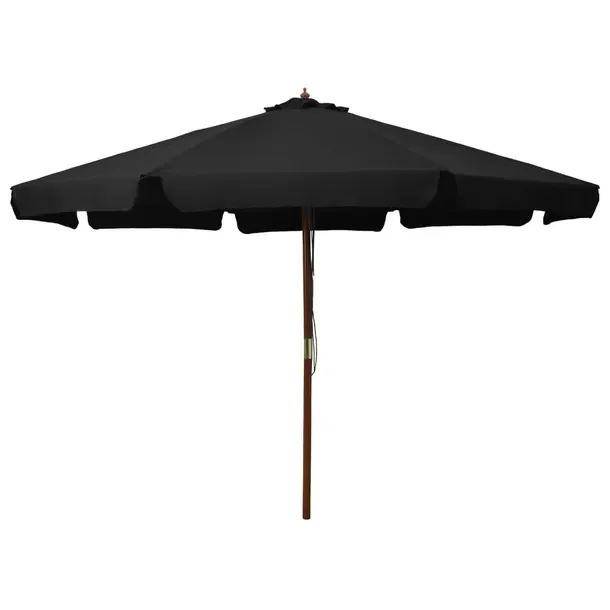 Parasol ogrodowy czarny 330x254cm, 48mm słupk