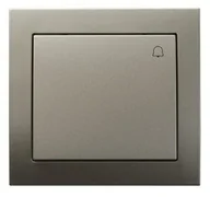 Wyłączniki światła i elektryczne - Ospel Kier satyna łącznik zwierny dzwonek ŁP-6W/45 ŁP-6W/45 - miniaturka - grafika 1