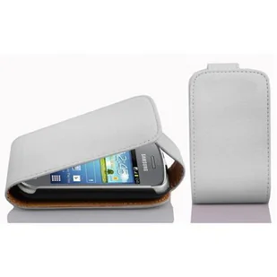 Flip Case Do Samsung Galaxy POCKET NEO Pokrowiec w BIAŁY MAGNEZOWY Obudowa Etui Case Cover Ochronny Cadorabo - Etui i futerały do telefonów - miniaturka - grafika 1