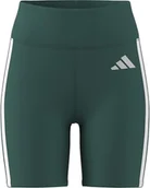 Legginsy - adidas Damskie krótkie legginsy Optime Essentials 3Stripes - miniaturka - grafika 1