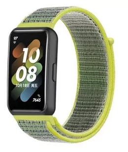 opaska pasek bransoleta NYLON Huawei Band 7 żółty - Akcesoria do smartwatchy - miniaturka - grafika 1