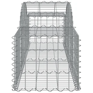 vidaXL Kosze gabionowe, 5 szt, 200x50x40/60 cm, galwanizowane żelazo - Ogrodzenia - miniaturka - grafika 6