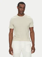 Koszulki męskie - BOSS T-Shirt H-Thompson 28 50537488 Beżowy Regular Fit - miniaturka - grafika 1