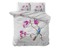 Pościel - 240x220 MAGNOLIAS biały kpl pościeli mikroperkal - miniaturka - grafika 1